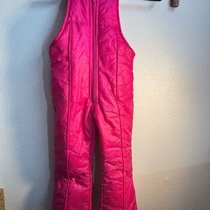 Vibrant Pink Kids Overalls